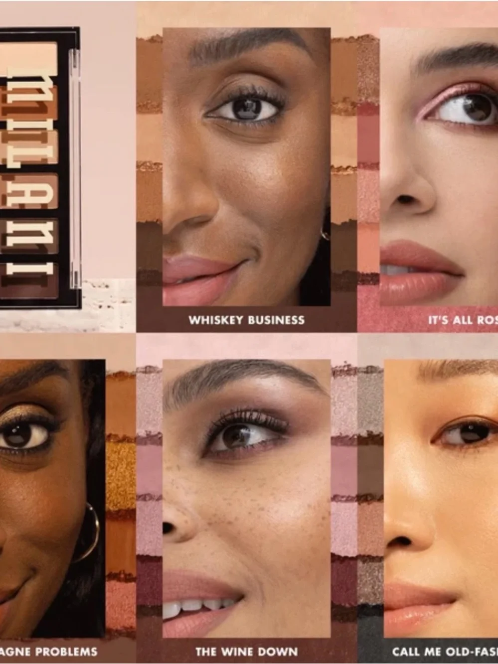 Milani Gilded Mini Eyeshadow Palette - Warm Rose Shades “It’s All Rose”